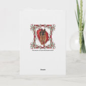 おもしろいドイツシェパードホリデーフォト シーズンカード (裏面)