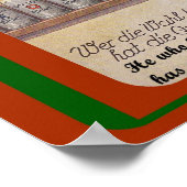 おもしろいドイツ語の諺～ジレンマ？ビールの看板 – ポスター (角)