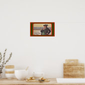 おもしろいドイツ語の諺～ジレンマ？ビールの看板 – ポスター (キッチン)