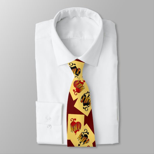 おもしろいドゥセスワイルドトランプのポーカーネックタイ ネクタイ (タイ)