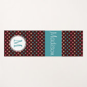 おもしろいドカラフルットガーリートレンディーモノグラムヨガマット ヨガマット (正面(横))