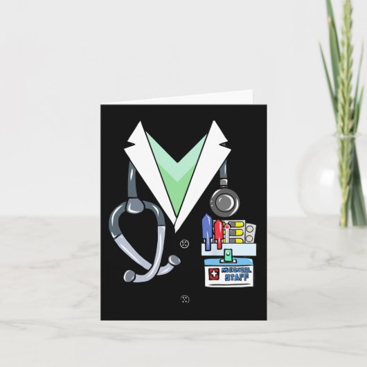 おもしろいドクターホワイトラボの衣装ハロウィンドクター カード (正面)