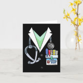 おもしろいドクターホワイトラボの衣装ハロウィンドクター カード (黄色い花)