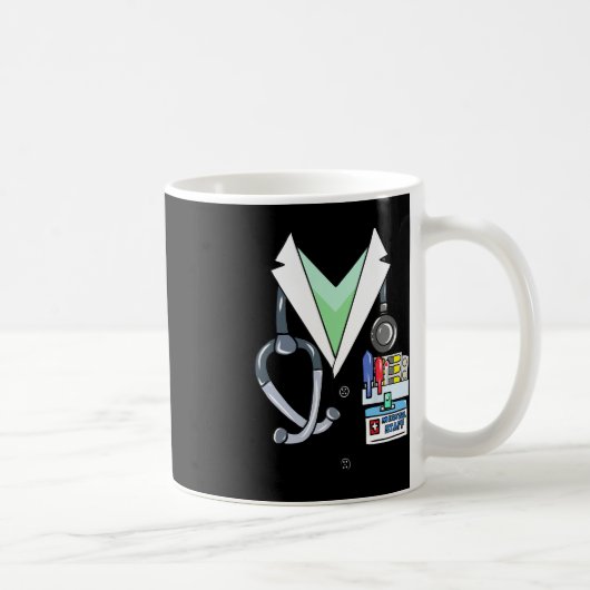 おもしろいドクターホワイトラボの衣装ハロウィンドクター コーヒーマグカップ (右)