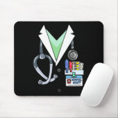 おもしろいドクターホワイトラボの衣装ハロウィンドクター マウスパッド (マウス)