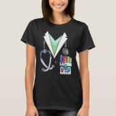 おもしろいドクターホワイトラボの衣装ハロウィンドクター Tシャツ (正面)