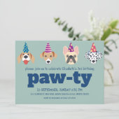 おもしろいドゴネ素晴らし誕生日バッシュ！子供の誕生日 招待状 (スタンド正面)