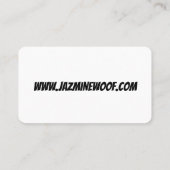 おもしろいドッグウォーカーペット 名刺 (裏面)