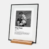 おもしろいドッグパパ辞書定義(写真あり) アクリルサイン (傾斜)