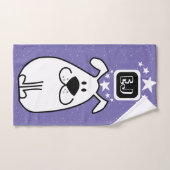 おもしろいドッグパーソナライズされたモノグラムデザイン バスタオルセット (ハンドタオル)