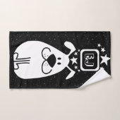 おもしろいドッグパーソナライズされたモノグラムデザイン バスタオルセット (ハンドタオル)