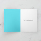 おもしろいドッグパートナー恋人の配偶者かわいい気のあるそぶりをした誕生日 カード (内部)