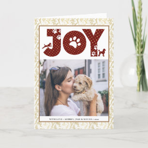 おもしろいドッグポースクリプトJOY モダン シーズンカード