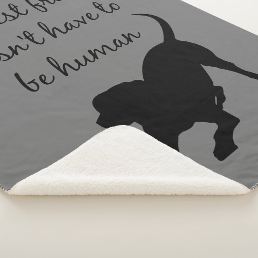 おもしろいドッグ引用文最高のフレンドことわざ シェルパブランケット (3/4)