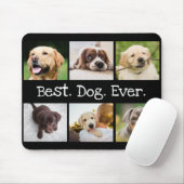 おもしろいドッグ6フォトコラージュド最高のッグエバー白黒 マウスパッド (マウス)