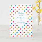 おもしろいドット管理プロフェッショナル日 カード (黄色い花)