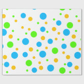 おもしろいドット ラッピングペーパー (フラット)