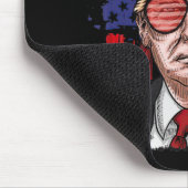 おもしろいドナルドトランプUltra Maga King Th Of July USA Fl マウスパッド (コーナー)