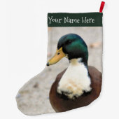 おもしろいドメスティックマラードデュクレアバイバードオッドアヒル ラージクリスマスストッキング (裏面)