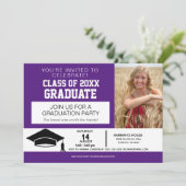 おもしろいドライブByパーティー2020卒業発表 案内状 (スタンド正面)