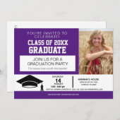 おもしろいドライブByパーティー2020卒業発表 案内状 (正面/裏面)