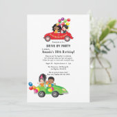 おもしろいドライブBy誕生日パーティー 招待状 (スタンド正面)