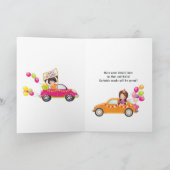 おもしろいドライブBy誕生日パーティー 招待状 (内部)