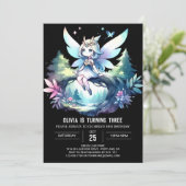 おもしろいドリーミーフェアリー誕生日 招待状 (スタンド正面)