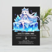 おもしろいドリーミープリンセス誕生日 招待状 (スタンド正面)