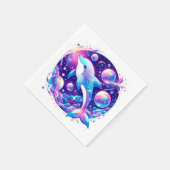 おもしろいドルフィンベビーシャワー スタンダードカクテルナプキン (角)