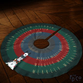 おもしろいドンキーラマヒツジ+オールホリデのまわりにィ文字 ブラッシュドポリエステルツリースカート