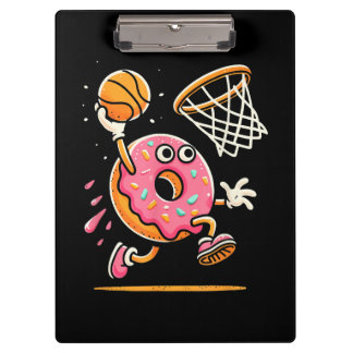 おもしろいドーナットダンキングバスケ食品チャンスポーツD クリップボード