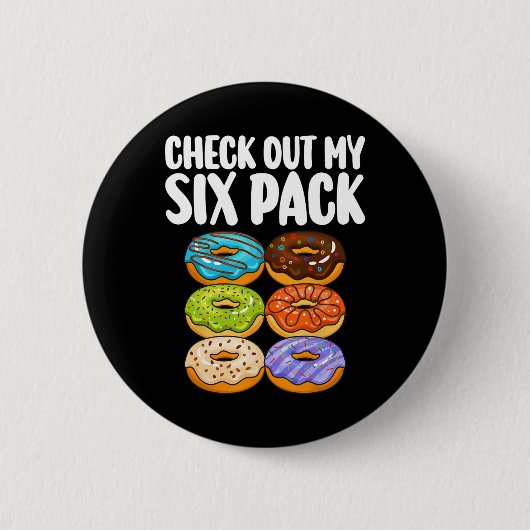 おもしろいドーナツア男性へート女子ドーナツラバージムS 缶バッジ (正面)