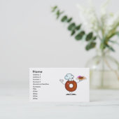 おもしろいドーナツシェフ 名刺 (スタンド正面)