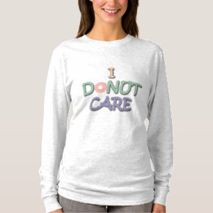 おもしろいドーナツパンタイポグラフィデザインI Don 気に Tシャツ