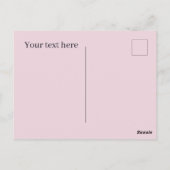 おもしろいドーナツ恋人にメッセージを追加 ポストカード (裏面)