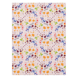 おもしろいド絵を描リップカラフル春ラブ テーブルクロス