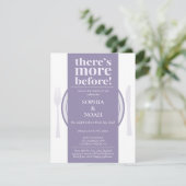 おもしろいナイトウィーディナー招待状ほこりっぽい薄紫 招待状 (スタンド正面)