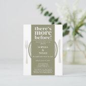 おもしろいナイトウィーディナー招待状リッチセージ 招待状 (スタンド正面)