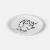 おもしろいナースが退職を望まない ペーパープレート (アングル)