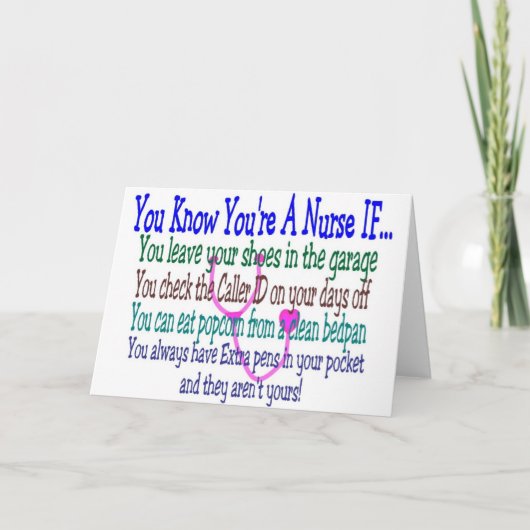 おもしろいナースことわざ カード (正面)