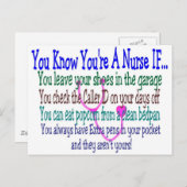 おもしろいナースことわざ ポストカード (正面/裏面)