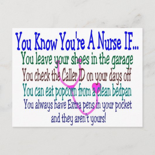 おもしろいナースことわざ ポストカード (正面)