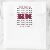 おもしろいナースの愛 – 警告、指向、歩行 スクエアシール (バッグ)