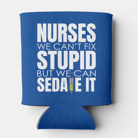 おもしろいナースは愚か者には向かない 缶クーラー (裏面)