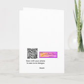 おもしろいナースをお洒落感謝していしていますごしごし洗います サンキューカード (裏面)