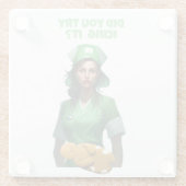 おもしろいナースアイシングIt Thunder_Cove ガラスコースター (裏面)