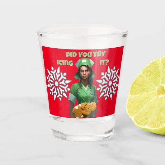 おもしろいナースアイシングIt Thunder_Cove ショットグラス (正面)