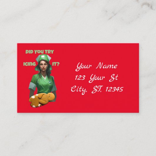 おもしろいナースアイシングIt Thunder_Cove 名刺 (正面)