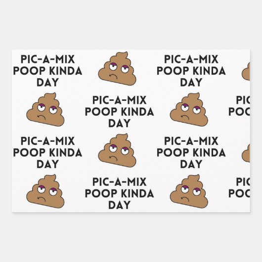 おもしろいナースウンチ ラッピングペーパーシート (正面)